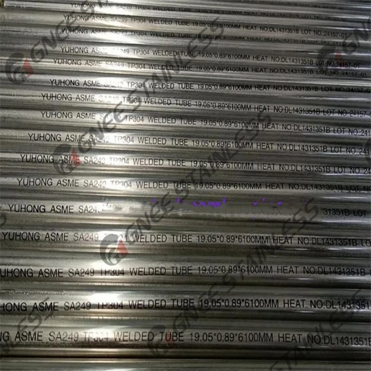 ASTM A249 TP304 Welded Heat Exchanger Tube